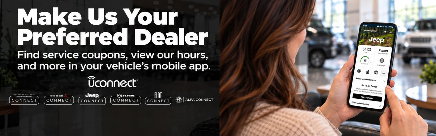 uconnect® make us your preferred dealer | DCH Chrysler Dodge Jeep Ram FIAT of Temecula in Temecula CA