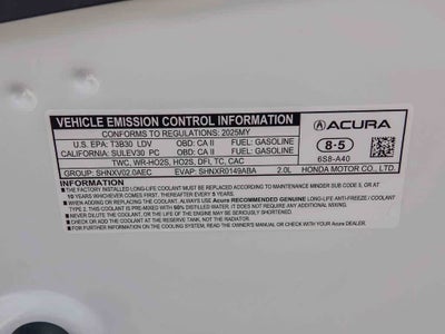 2025 Acura TLX A-SPEC Package