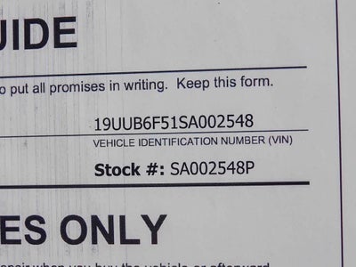 2025 Acura TLX A-SPEC Package