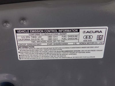 2025 Acura TLX A-SPEC Package