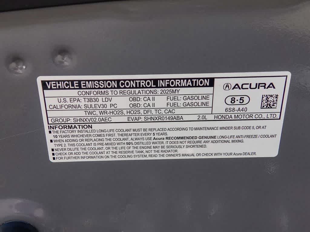 2025 Acura TLX A-SPEC Package