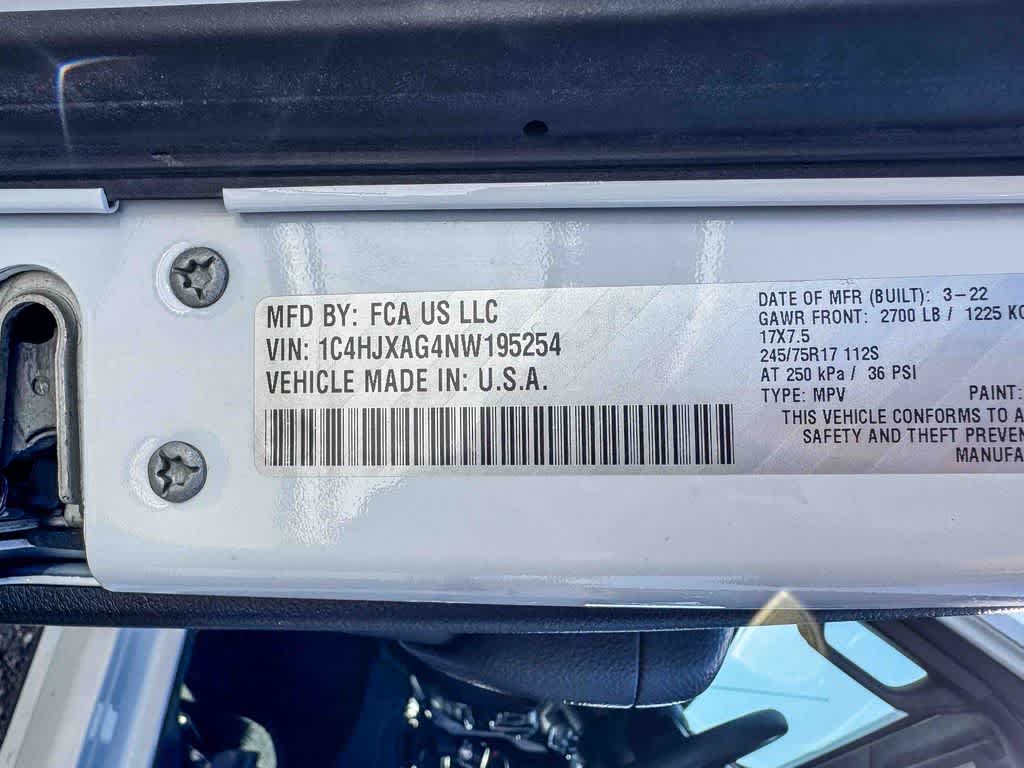 2022 Jeep Wrangler Sport 4x4