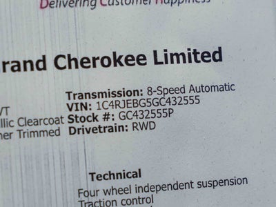 2016 Jeep Grand Cherokee Limited