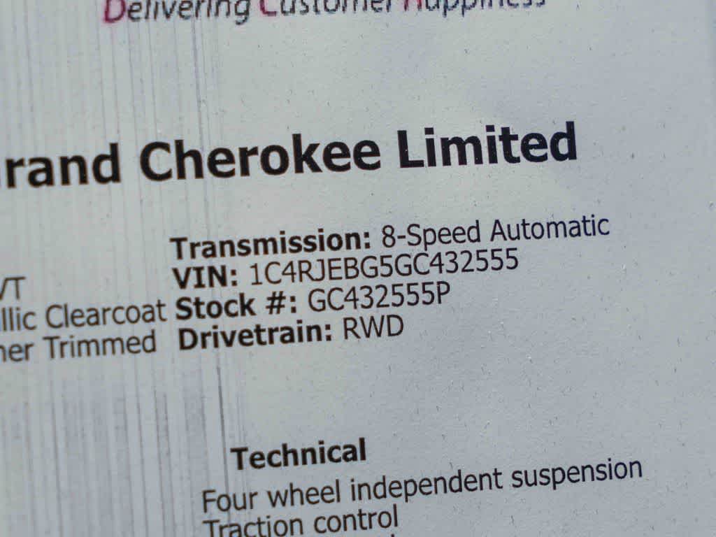 2016 Jeep Grand Cherokee Limited