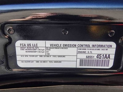 2022 RAM 1500 Laramie Crew Cab 4x2 5'7' Box