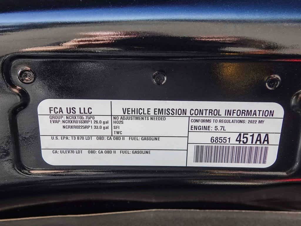 2022 RAM 1500 Laramie Crew Cab 4x2 5'7' Box
