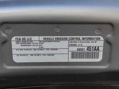 2022 RAM 1500 Rebel Crew Cab 4x4 5'7' Box