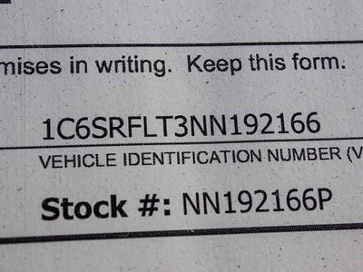 2022 RAM 1500 Rebel Crew Cab 4x4 5'7' Box