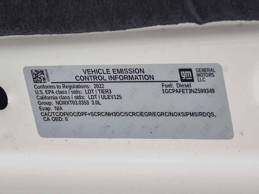 2022 Chevrolet Silverado 1500 2WD Crew Cab Short Bed High Country