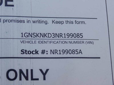 2022 Chevrolet Tahoe 4WD LT