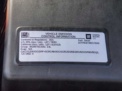 2021 GMC Sierra 1500 4WD Double Cab Standard Box Elevation