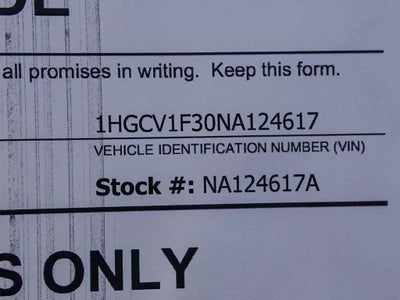 2022 Honda Accord Sport