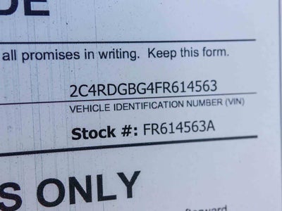 2015 Dodge Grand Caravan SE