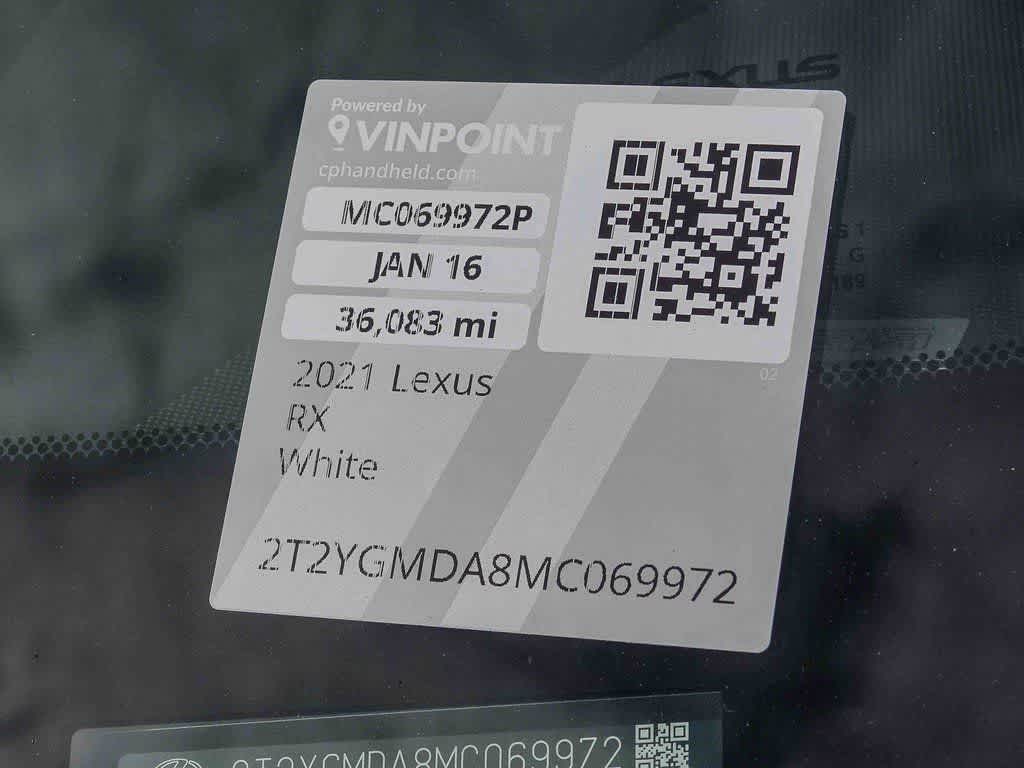 2021 Lexus RX F SPORT Handling