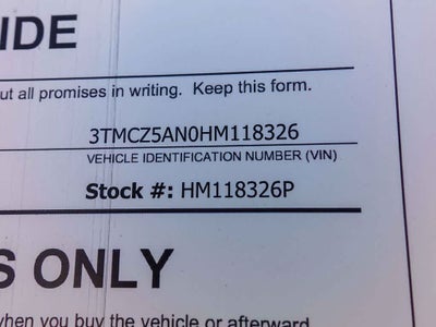 2017 Toyota Tacoma TRD Sport