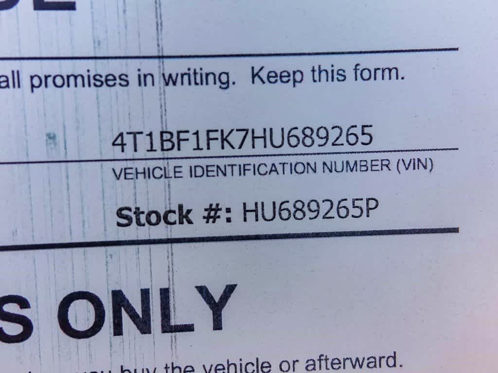 2017 Toyota Camry XSE