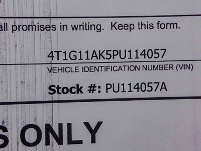 2023 Toyota Camry SE