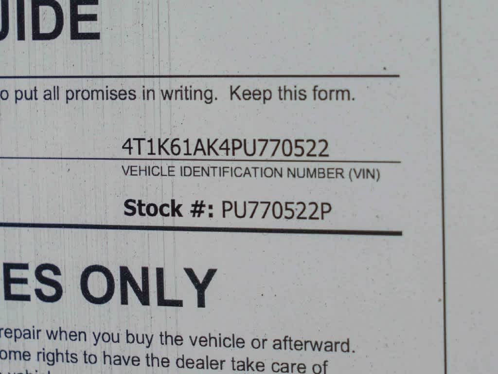 2023 Toyota Camry XSE