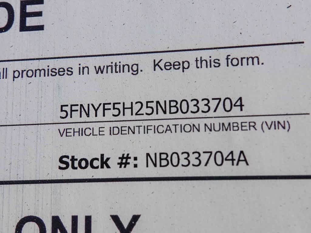 2022 Honda Pilot 2WD Special Edition