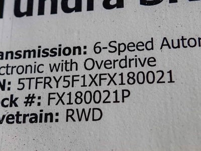 2015 Toyota Tundra SR5 5.7L V8