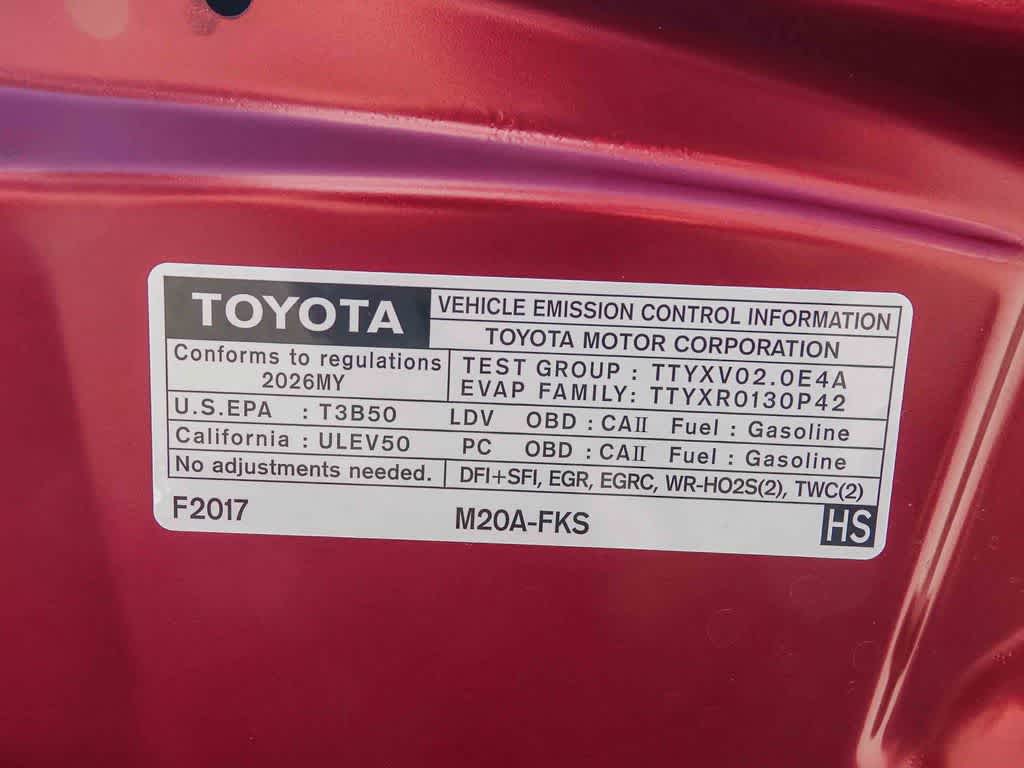 2026 Toyota Corolla XSE
