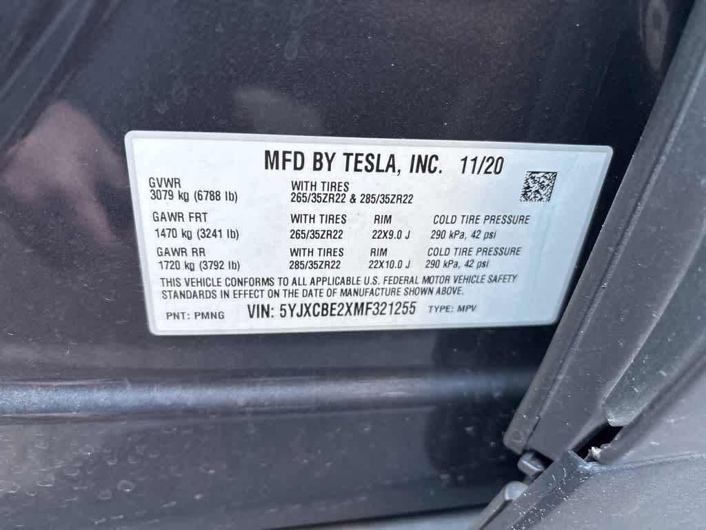 2021 Tesla Model X Long Range Dual Motor All-Wheel Drive