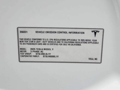 2025 Tesla Model Y Long Range Dual Motor Rear-Wheel Drive