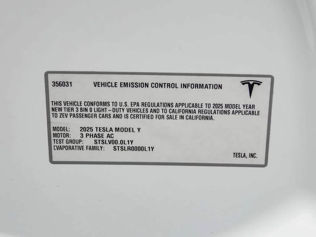 2025 Tesla Model Y Long Range Dual Motor Rear-Wheel Drive