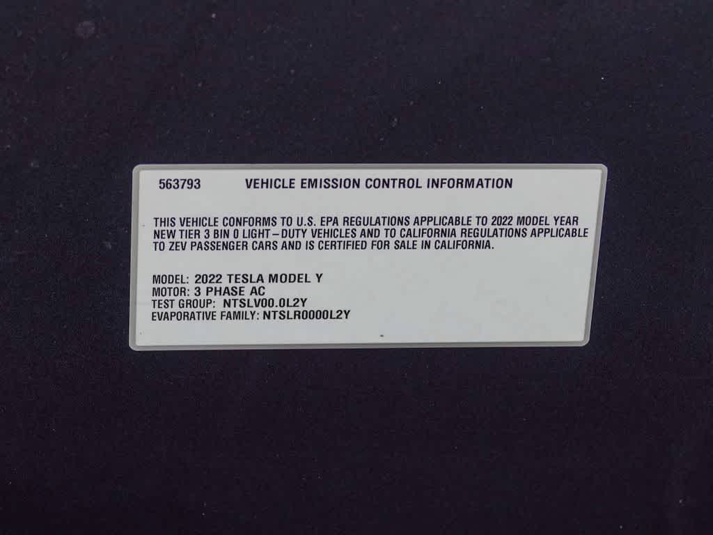 2022 Tesla Model Y Performance Dual Motor All-Wheel Drive