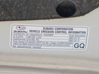 2020 Subaru WRX Manual