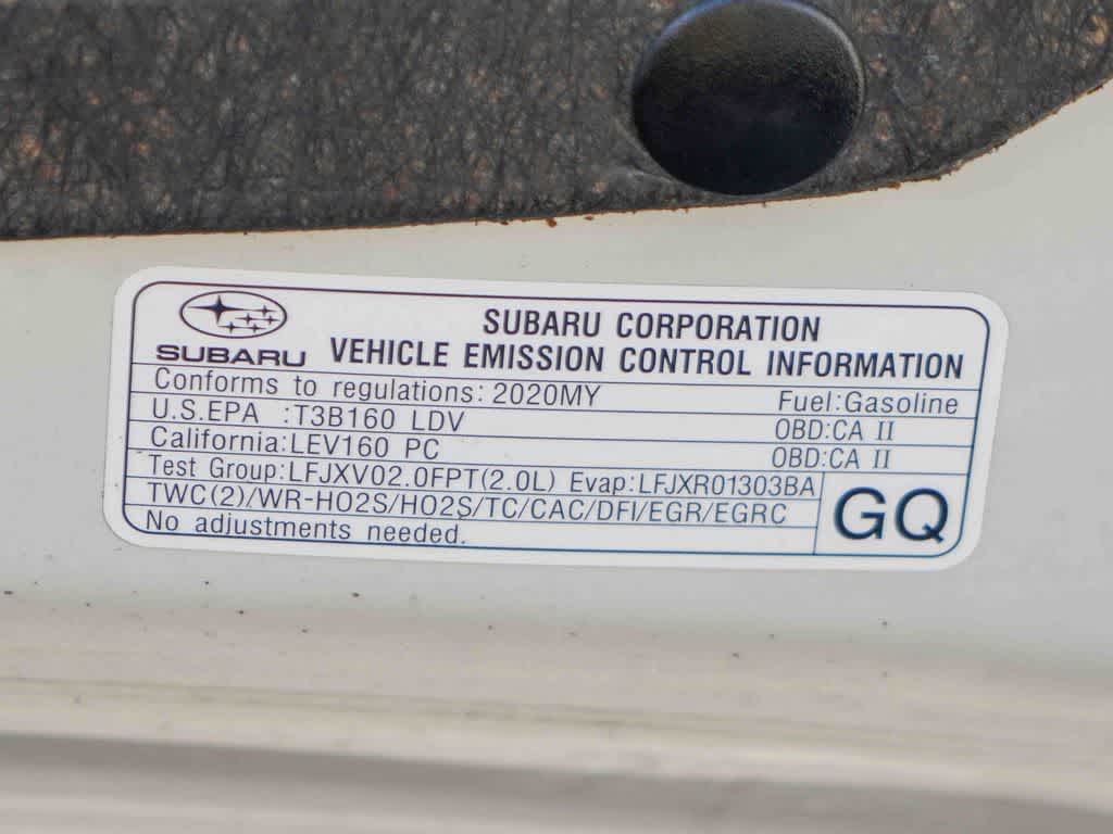 2020 Subaru WRX Manual