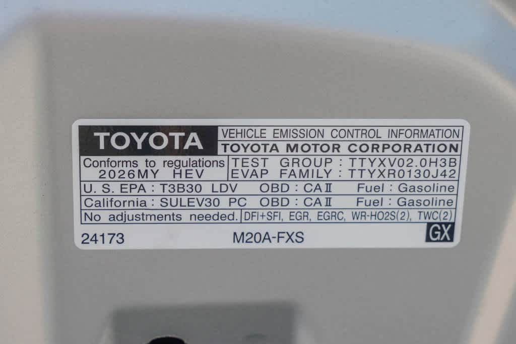 2026 Toyota Prius XLE