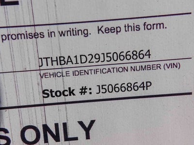 2018 Lexus IS IS 300 RWD