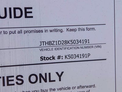 2019 Lexus IS F SPORT