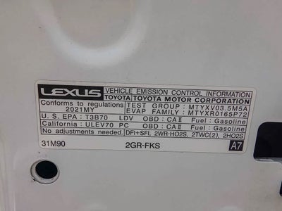 2021 Lexus RC 350 F SPORT