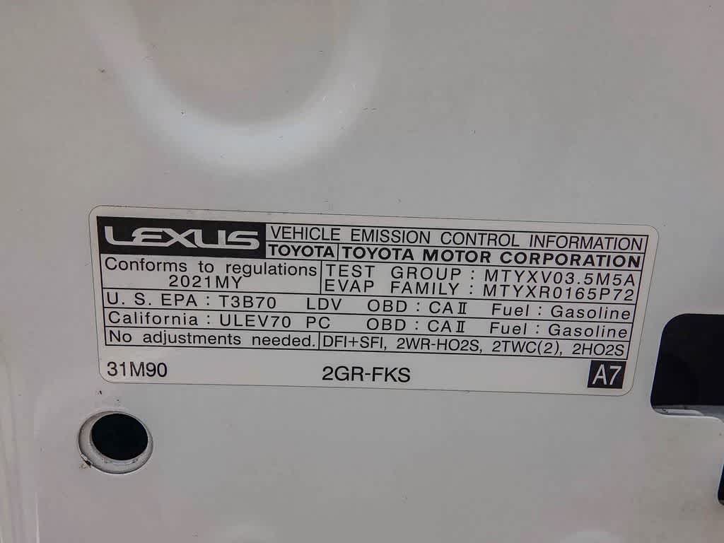 2021 Lexus RC 350 F SPORT