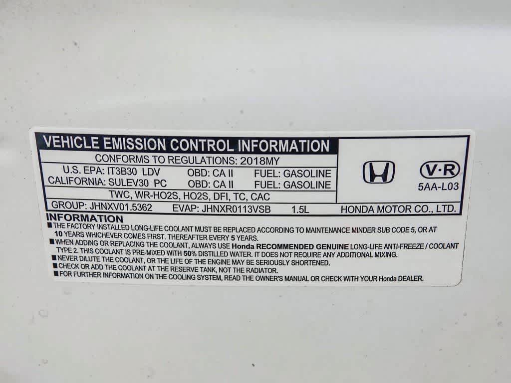 2018 Honda Civic Hatchback Sport