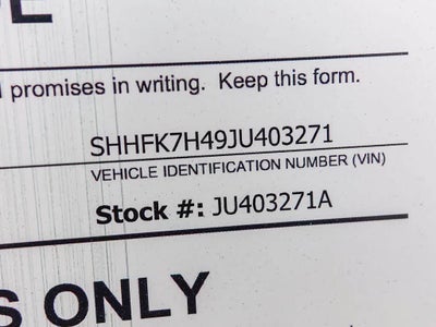 2018 Honda Civic Hatchback Sport