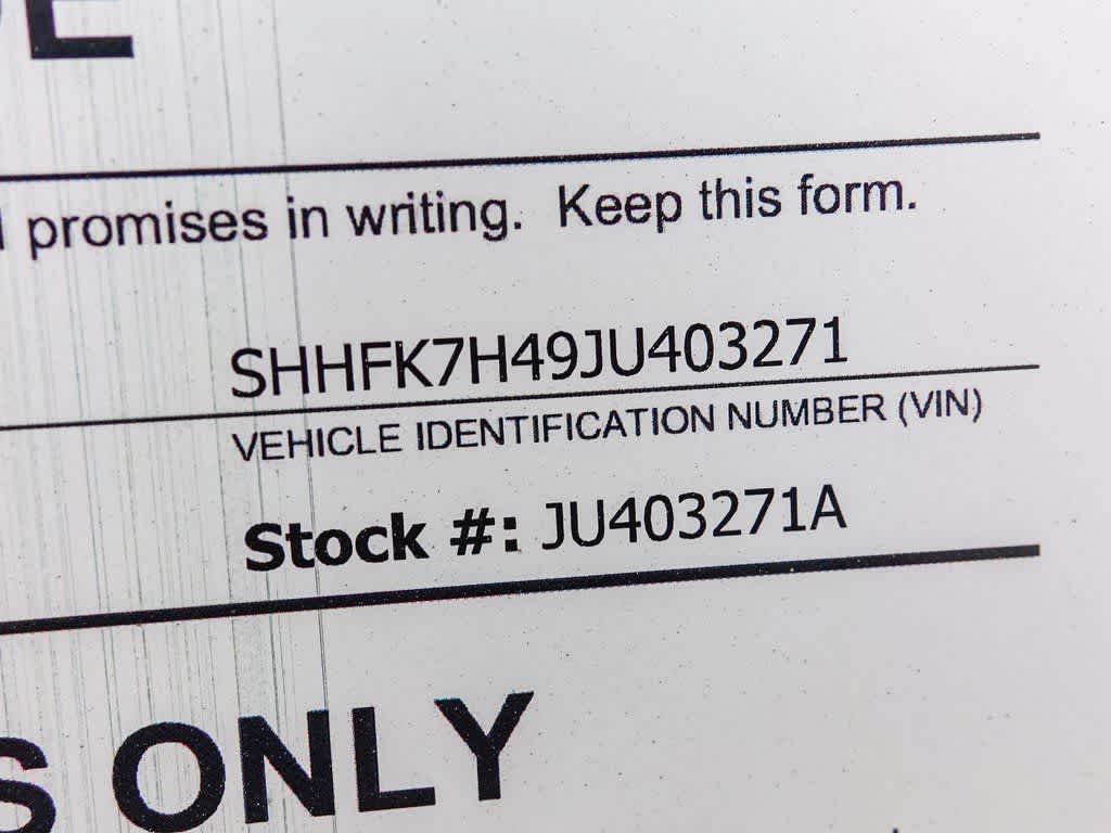 2018 Honda Civic Hatchback Sport