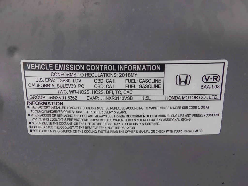 2018 Honda Civic Hatchback EX