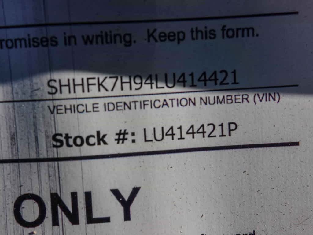 2020 Honda Civic Hatchback Sport Touring