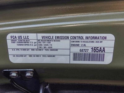 2026 Jeep Wrangler WRANGLER 2-DOOR WILLYS