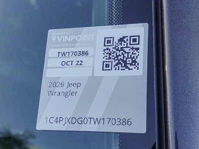 2026 Jeep Wrangler WRANGLER 4-DOOR SPORT S