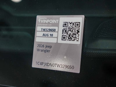 2026 Jeep Wrangler 4-Door Sport