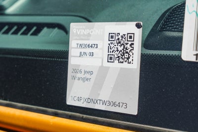 2026 Jeep Wrangler WRANGLER 4-DOOR SPORT
