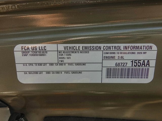 2026 Jeep Gladiator GLADIATOR RUBICON X 4X4