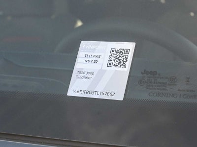 2026 Jeep Gladiator GLADIATOR RUBICON 4X4