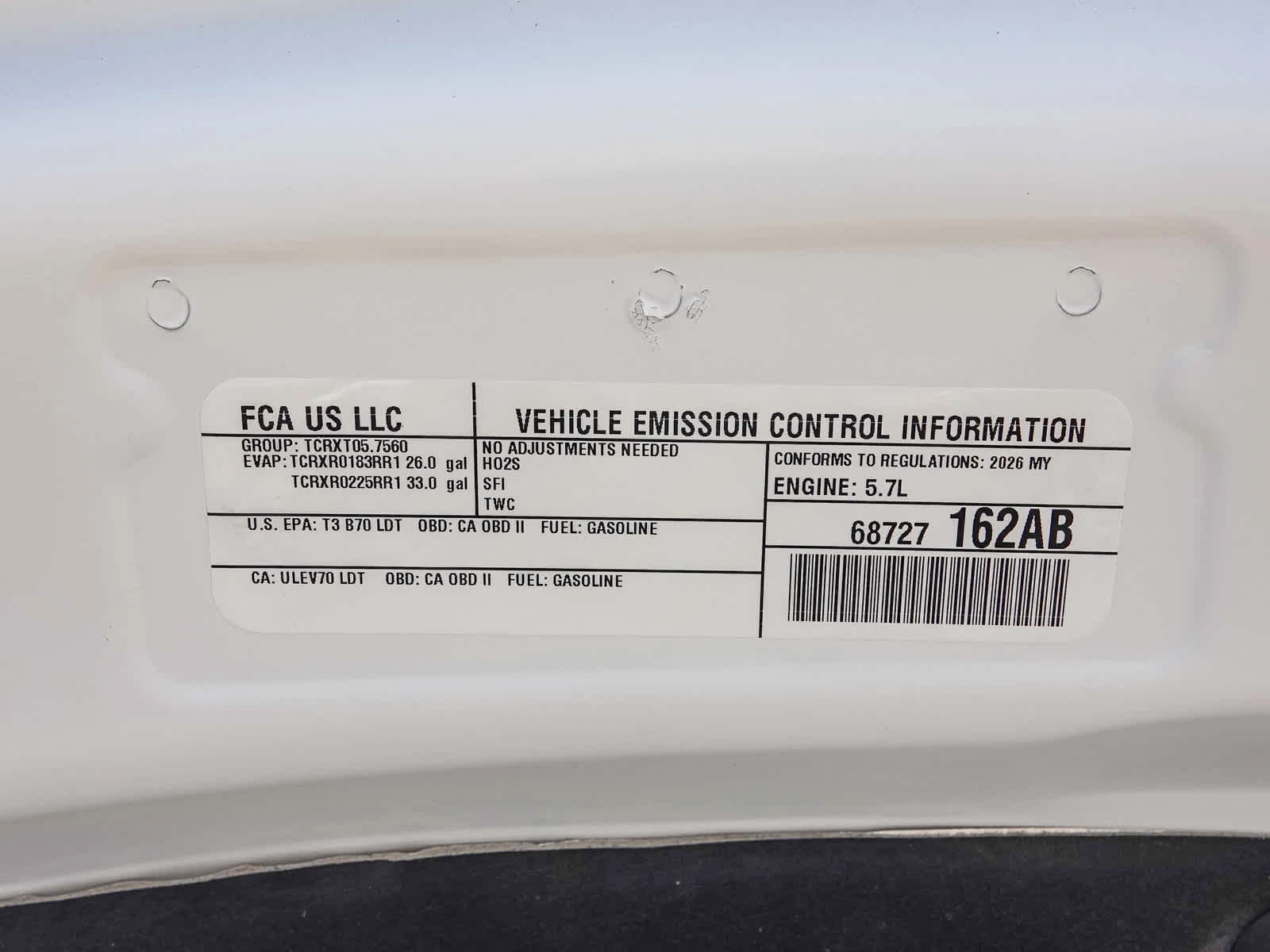 2026 RAM 1500 RAM 1500 LARAMIE CREW CAB 4X4 5'7' BOX