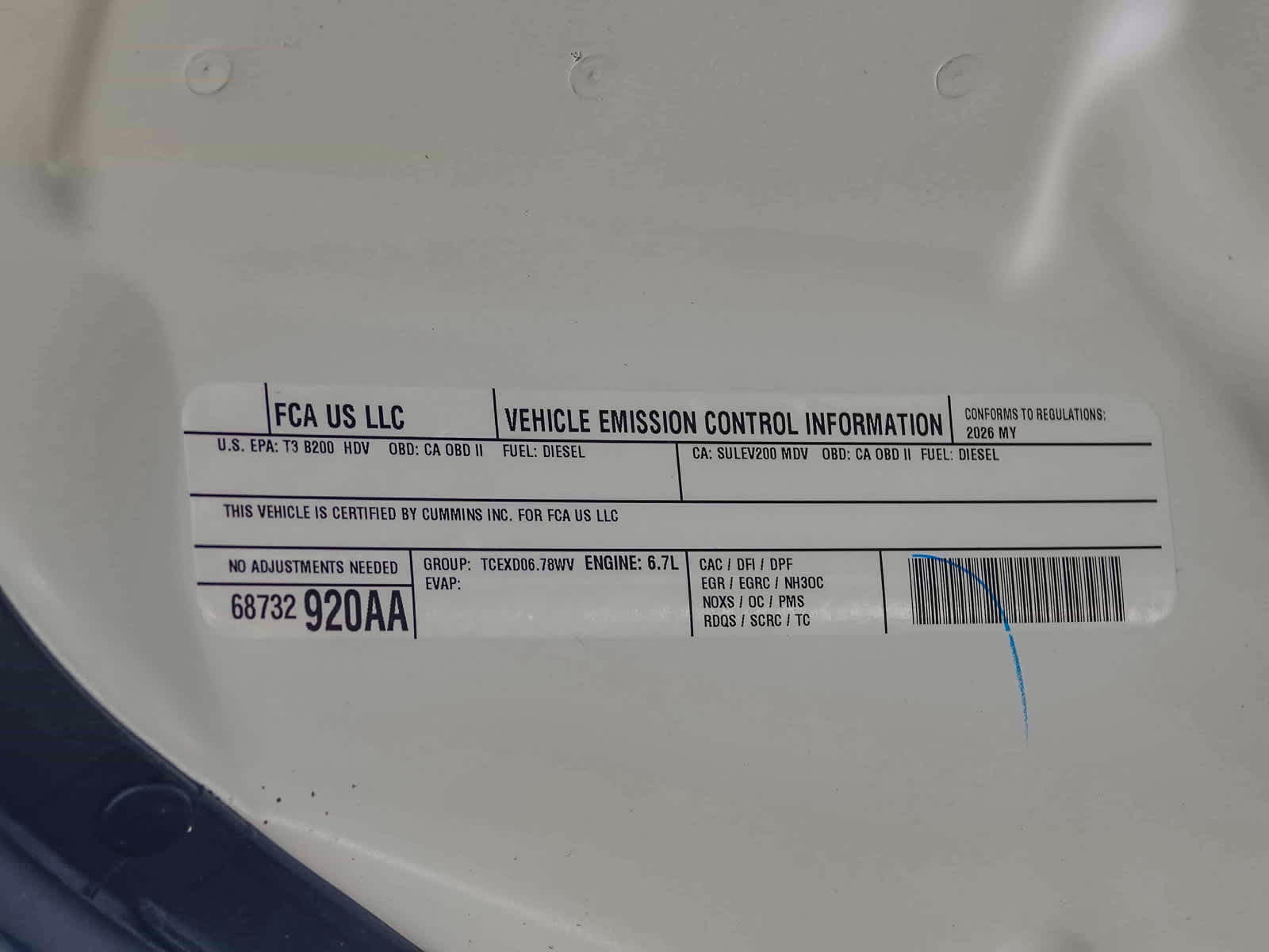 2026 RAM 2500 RAM 2500 LARAMIE CREW CAB 4X4 6'4' BOX