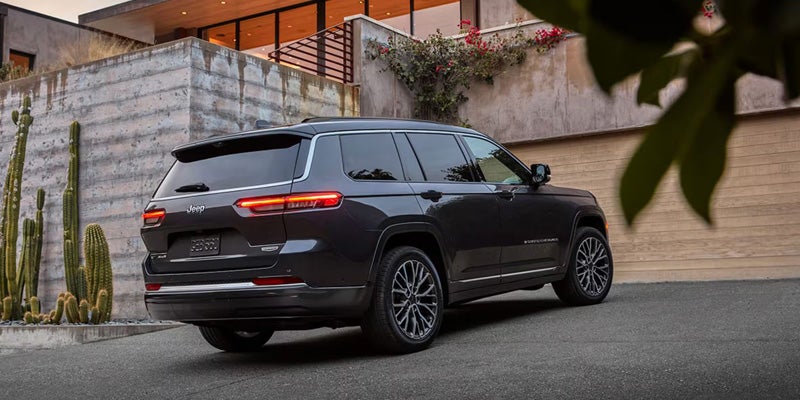 Black Grand Cherokee parked